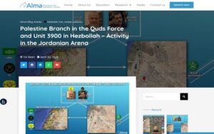 Institut de recherche Alma : La Force Al-Qods et l’Unité 3900 du Hezbollah étendent leurs opérations en Jordanie