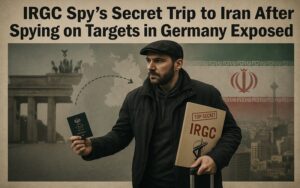 Le voyage secret d'un espion du CGRI en Iran après avoir espionné des cibles juives en Allemagne a été révélé