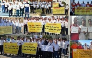 Ouvriers, retraités, employés, agriculteurs et chauffeurs manifestent dans plusieurs villes iraniennes