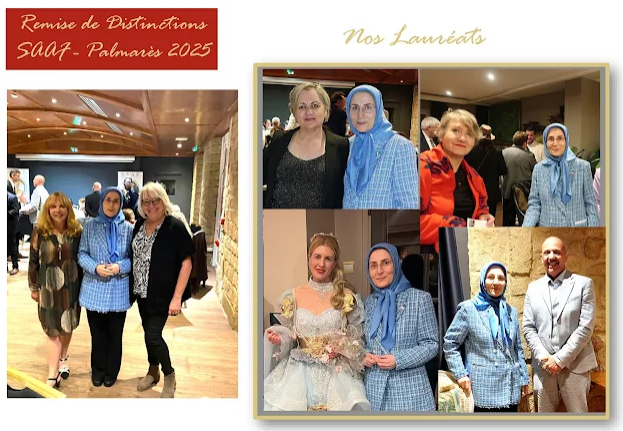 La Médaille d’Argent littéraire de la SAAF à l’Iranienne Massoumeh Raouf