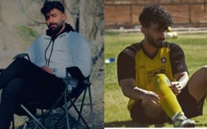 Mohammad Hossein Hosseini, footballeur de 26 ans originaire de Mashhad, victime de torture physique