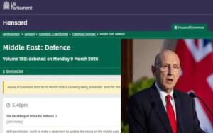 Le ministre britannique de la Défense met en garde contre les attaques dangereuses du régime iranien devant le Parlement
