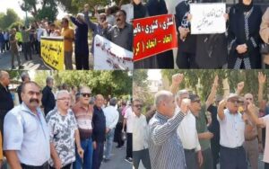 Manifestations de retraités à travers l'Iran contre la pauvreté, la guerre et les exécutions